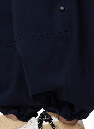 - FAFAMOON - Elasticated Drawstring Waistband Washed Work Pants