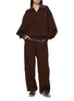 Figure View - Click To Enlarge - FAFAMOON - Shirt Layered Two-Piece Hoodie
