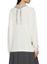 Back View - Click To Enlarge - FAFAMOON - Long Sleeve Scarf Top