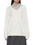 Main View - Click To Enlarge - FAFAMOON - Long Sleeve Scarf Top