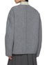 Back View - Click To Enlarge - FAFAMOON - Stand Collar Knit Coat