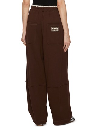 Back View - Click To Enlarge - FAFAMOON - Elasticated Waistband Relaxed Fit Sweatpants