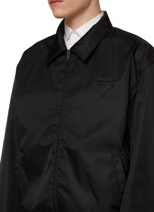 - PRADA - Triangle Logo Zip Up Shirt Jacket