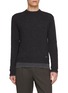 PRADA Mock Neck Cashmere Knit Sweater
