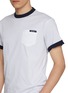  - PRADA - Reversible Strap Logo Pocket Cotton T-Shirt