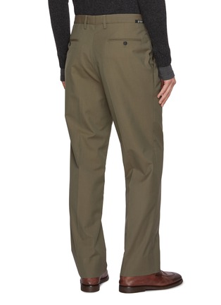 Back View - Click To Enlarge - PRADA - Single Pleated Straight Leg Pants