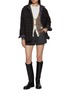 Figure View - Click To Enlarge - BAZ & FRIENDS - x Dreyden Dreamer Mini Merino Wool Cashmere Cardigan