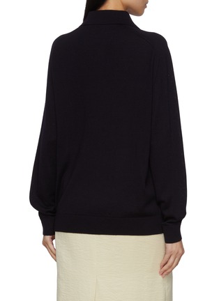 Back View - Click To Enlarge - BAZ & FRIENDS - x Dreyden Drama Queen Mini Merino Wool Polo Sweater
