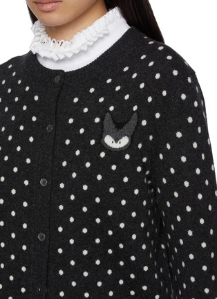  - BAZ & FRIENDS - x Dreyden Rox Polka Dot Merino Wool Cashmere Cardigan