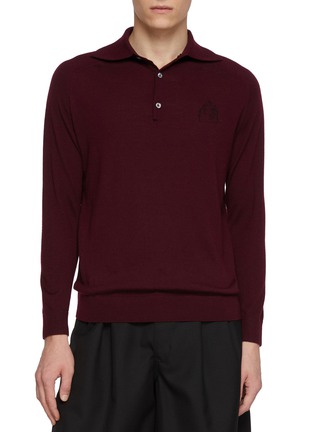 Detail View - Click To Enlarge - BAZ & FRIENDS - x Dreyden Multi-Tasker Mini Merino Wool Polo Sweater