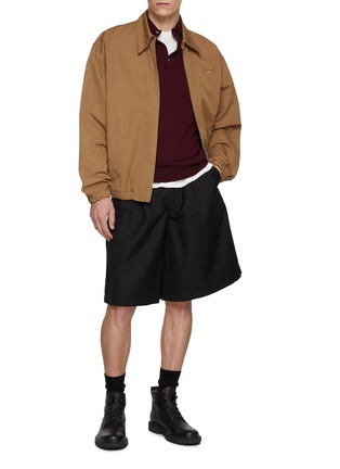 Detail View - Click To Enlarge - BAZ & FRIENDS - x Dreyden Multi-Tasker Mini Merino Wool Polo Sweater