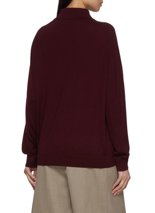 Back View - Click To Enlarge - BAZ & FRIENDS - x Dreyden Multi-Tasker Mini Merino Wool Polo Sweater