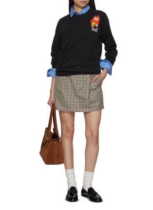 Figure View - Click To Enlarge - BAZ & FRIENDS - x Dreyden Mini Monster Crewneck Merino Wool Cashmere Sweater