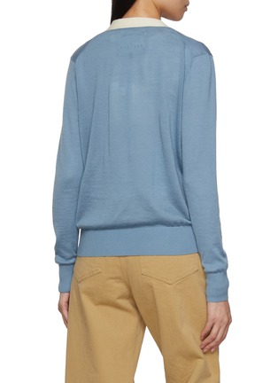 Back View - Click To Enlarge - BAZ & FRIENDS - x Dreyden Grumpy Mini Merino Wool Cashmere Cardigan