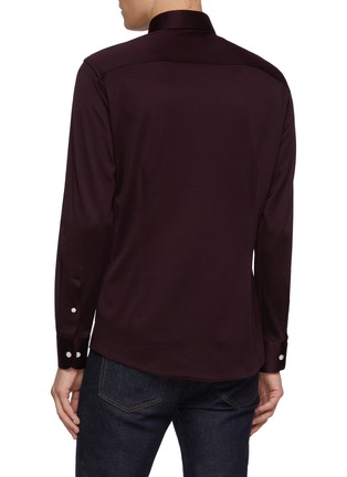 Back View - Click To Enlarge - ETON  - Slim Fit Cotton Jersey Shirt