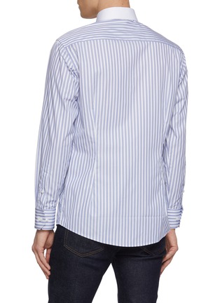 Back View - Click To Enlarge - ETON  - Slim Fit Striped Cotton Shirt