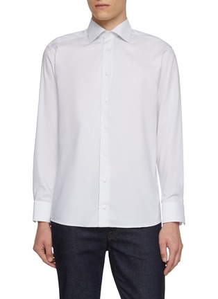 Main View - Click To Enlarge - ETON  - Slim Fit Oxford Cotton Shirt
