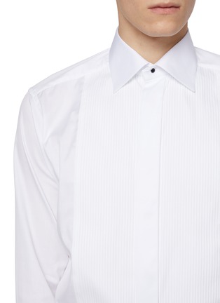  - ETON  - Pleated Bib Front Cut Away Collar Shirt