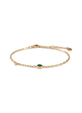 LC COLLECTION LABEL | 18K Gold Diamond Jadeite Bracelet