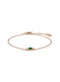 Main View - Click To Enlarge - LC COLLECTION LABEL - 18K Rose Gold Diamond Cabochon Jadeite Bracelet
