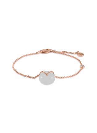 LC COLLECTION LABEL | 18K Rose Gold Diamond Jadeite Bracelet
