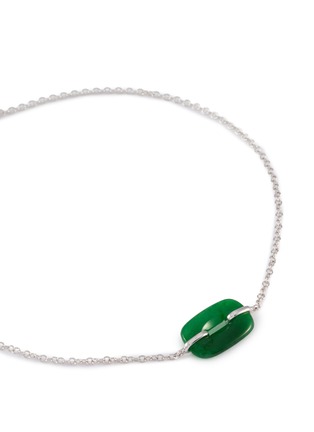 Detail View - Click To Enlarge - LC COLLECTION LABEL - 18K White Gold Jadeite Bracelet