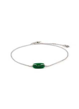 LC COLLECTION LABEL | 18K White Gold Jadeite Bracelet
