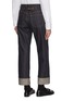 Back View - Click To Enlarge - THOM BROWNE - Straight Leg Japanese Selvedge Denim Pants