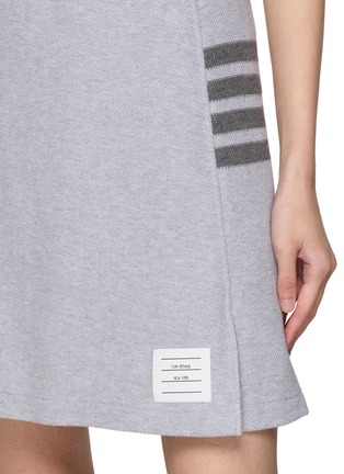  - THOM BROWNE - Pique Four Bar Cotton Skirt