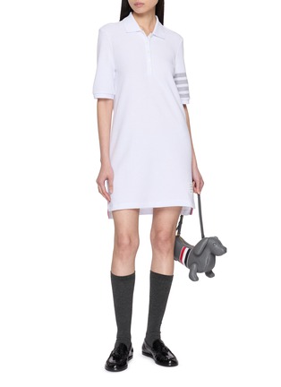 Figure View - Click To Enlarge - THOM BROWNE - 4 Bar Polo Dress