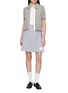 Figure View - Click To Enlarge - THOM BROWNE - Pointelle Stitch Hector RWB Cotton Cardigan