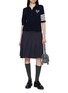 Figure View - Click To Enlarge - THOM BROWNE - Tennis Racquets Intarsia Cotton Polo Top