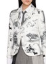  - THOM BROWNE - Unconstructed Hector Toile Silk Blazer