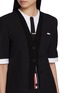  - THOM BROWNE - Mini Trompe-l'œil Patch Pocket Wool Seersucker Dress