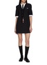 Figure View - Click To Enlarge - THOM BROWNE - Mini Trompe-l'œil Patch Pocket Wool Seersucker Dress