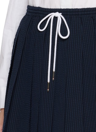  - THOM BROWNE - Pleated Drawstring Waistband Mini Skirt