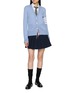 Figure View - Click To Enlarge - THOM BROWNE - Pleated Drawstring Waistband Mini Skirt