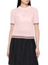 THOM BROWNE Pointelle Stitch Hector Cotton Knit Top