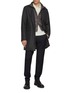 Figure View - Click To Enlarge - PT TORINO - Slim Fit Fleece Wool Pants