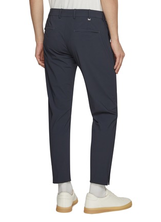 Back View - Click To Enlarge - PT TORINO - Epsilon Zippered Hem Kinetic Stretch Jersey Pants