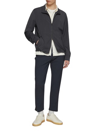 Figure View - Click To Enlarge - PT TORINO - Epsilon Zippered Hem Kinetic Stretch Jersey Pants