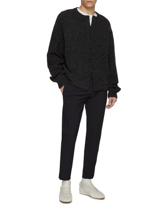 Figure View - Click To Enlarge - PT TORINO - Epsilon Zippered Hem Kinetic Stretch Jersey Pants