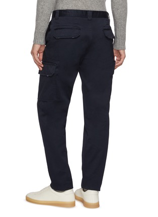 Back View - Click To Enlarge - INCOTEX - Garment Dyed Tapered Cotton Cargo Pants