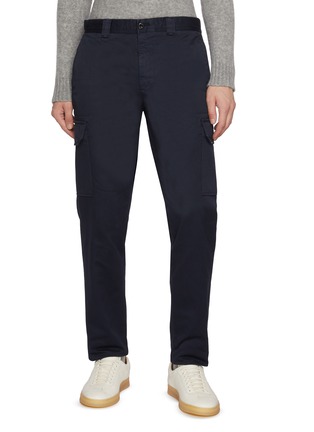 Main View - Click To Enlarge Main View - Click To Enlarge - INCOTEX - Garment Dyed Tapered Cotton Cargo Pants
