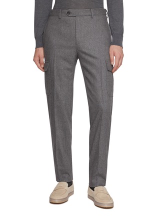 Main View - Click To Enlarge Main View - Click To Enlarge - INCOTEX - Flannel Cargo Pants