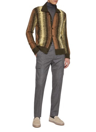 Figure View - Click To Enlarge - INCOTEX - Flannel Cargo Pants