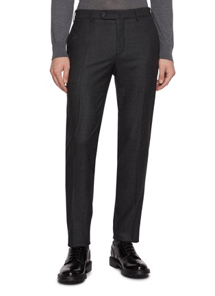 Main View - Click To Enlarge Main View - Click To Enlarge - INCOTEX - Micro Patterned Slim Fit Pants