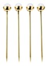 Main View - Click To Enlarge Main View - Click To Enlarge - ANNA NEW YORK - Hospitality Crystal Embellished Cocktail Picks Set of 4 — Gold