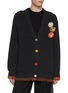 Detail View - Click To Enlarge - BAZ & FRIENDS - x CYNTHIA & XIAO Mini Monster Wool Cardigan