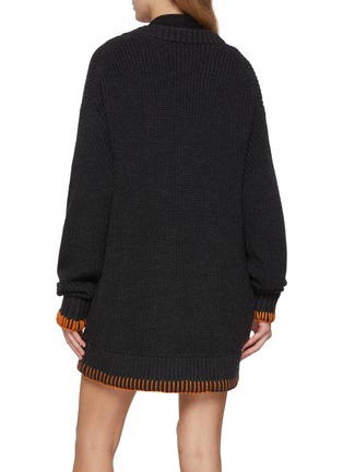 Back View - Click To Enlarge - BAZ & FRIENDS - x CYNTHIA & XIAO Mini Monster Wool Cardigan